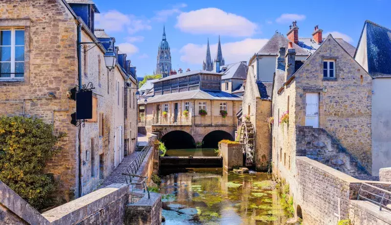 Bayeux town view in Normandy